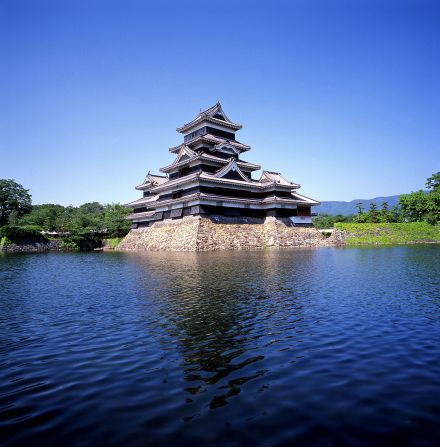 Matsumoto Castle (Nagano): Also known as the "crow castle" because of its black exterior, Matsumoto is Japan's oldest wooden castle, constructed more than 400 years ago. The years during the castle's construction were marked by near-constant military conflict. Rather than focusing on residential comforts, the castle is fortified with extensive interconnecting walls, moats and gatehouses.