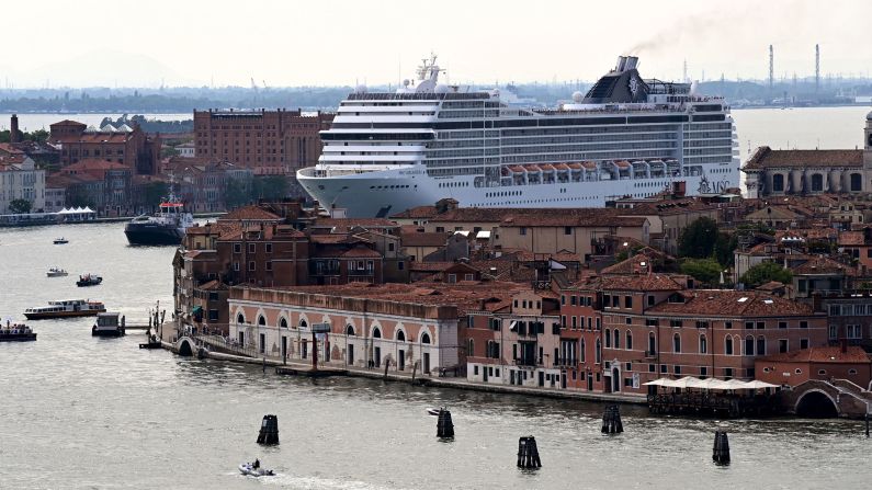 Venice: In July, the Italian city of Venice once again moved to ban cruise ships from the city center. 