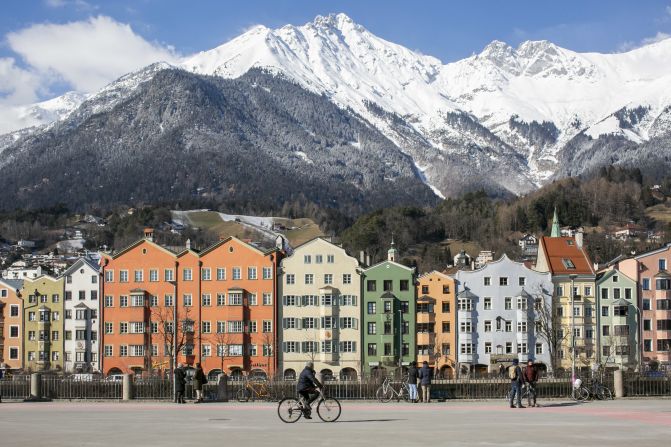 Austria: The Alpine nation went back into national lockdown on November 22. Innsbruck is pictured. 